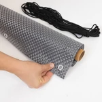 Kép 3/4 - Nortene-Catral Balcony Lux erkélyháló, 830 g/m2, 90 cm x 3 méter, rattan