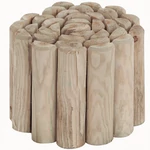 Kép 1/3 - Nortene Talos Roll rönk jellegű ágyásszegély Ø 5 x 30 x 150 cm