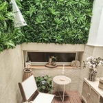 Kép 8/8 - Nortene Vertical Jungle műanyag zöldfal a dzsungel növényeivel (100×100 cm)