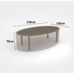 Kép 8/18 - Nortene Covertop kerti bútortakaró (asztal + székek), 225 x 145 x 90 cm
