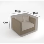 Kép 2/5 - Nortene Covertop kerti bútortakaró (fotel), 95 x 95 x 70 cm