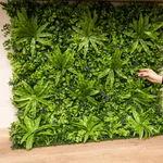 Kép 3/8 - Nortene Vertical Jungle műanyag zöldfal a dzsungel növényeivel (100×100 cm)