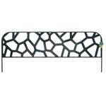 Kép 1/2 - Nortene metal border mini kerítés, festett fém ágyásszegély (40x100 cm) - Stone, kőfal