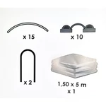 Kép 5/6 - Nortene Kit Protect Tunnel szőtt védőháló szett rovarok ellen