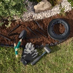 Kép 3/11 - Nortene Flexible Edge rugalmas, műanyag gyepszegély szett, 20 db leszúró tüskével, 4 cm x 10 m
