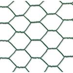 Kép 2/5 - Nortene Galvanex Plast 3x csavart drótháló, 1x25, Zöld