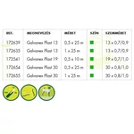 Kép 4/4 - Nortene Galvanex Plast 3x csavart drótháló, 1x25m, zöld