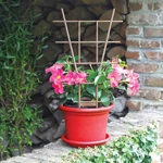 Kép 2/2 - Nortene Echelle Fib növénylétra (bővíthető), 50 cm, barna
