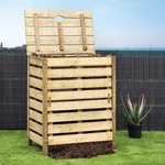 Kép 1/2 - Nortene-Catral Natur Compost fa komposztáló 80 x 50 x 100 cm