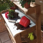 Kép 2/8 - Nortene-Catral Natur Table növényültető asztal  113 x 84 x 40 cm