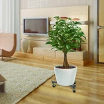 Kép 3/4 - Nortene flora roll extens bővíthető gurulós fém  virágalátét 30-42cm