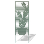 Kép 1/3 - Nortene Deco Panel Cactus fém panel, dekoratív motívumokkal 60x150 cm