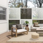 Kép 1/5 - Nortene Moon Panel dekoratív panel fehér, kör mintázattal 1x1 m