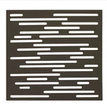 Kép 1/8 - Nortene Nautic dekoratív panel rozsdabarna, vonal mintázattal 1x1 m