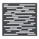 Kép 1/8 - Nortene Nautic dekoratív panel antracit, vonal mintázattal 1x1 m