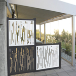 Kép 2/2 - Nortene Nautic dekoratív panel antracit, vonal mintázattal 1x1 m