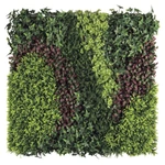 Kép 2/7 - Nortene Vertical Costa műanyag zöldfal színes levelekkel és cikk-cakk mintával (100x100cm)