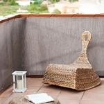 Kép 1/4 - Nortene-Catral Balcony Lux erkélyháló, 830 g/m2, 90 cm x 3 méter, rattan