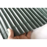 Kép 7/7 - Nortene Plasticane műnád, félovális profilú műanyag nád, 1x3m, zöld