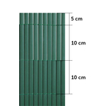 Kép 5/5 - Nortene Plasticane Oval műnád, ovális profilú műanyag nád, 2x3m, zöld