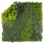 Kép 3/7 - Nortene Vertical Costa műanyag zöldfal színes levelekkel és cikk-cakk mintával (100x100cm)