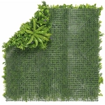 Kép 3/4 - Nortene Vertical Jungle műanyag zöldfal a dzsungel növényeivel (100×100 cm)