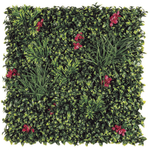Kép 2/4 - Nortene Vertical Villa műanyag zöldfal murvafürt virágokkal (100x100cm)
