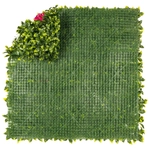 Kép 3/5 - Nortene Vertical Villa műanyag zöldfal murvafürt virágokkal (100x100cm)