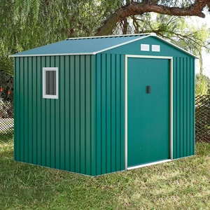 Nortene-Catral Metalshed Mallorca kerti fém tároló ház zöld 2,78 x 2,12 x 1,94 m