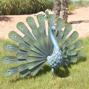Nortene  Peacock Páva figura fémből