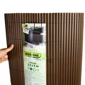 Nortene-Catral Litecane ovális profilú műanyag nád, 1x3m, barna