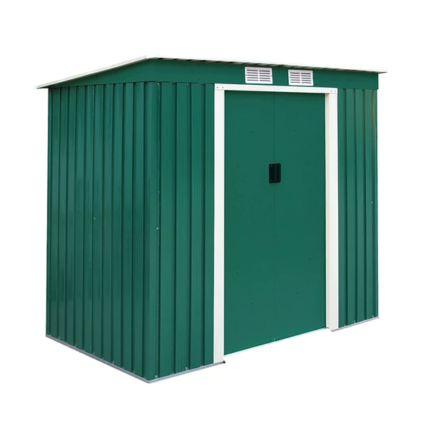 Nortene-Catral Metalshed Creta kerti fém tároló ház zöld 2,16 x 1,71 x 1,30 m