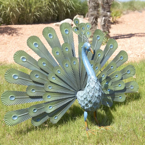 Nortene  Peacock Páva figura fémből