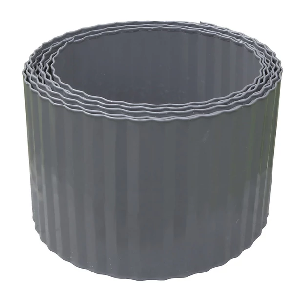 Nortene Steely Bordura galvanizált acél ágyásszegély 6m x 14 cm, antacit