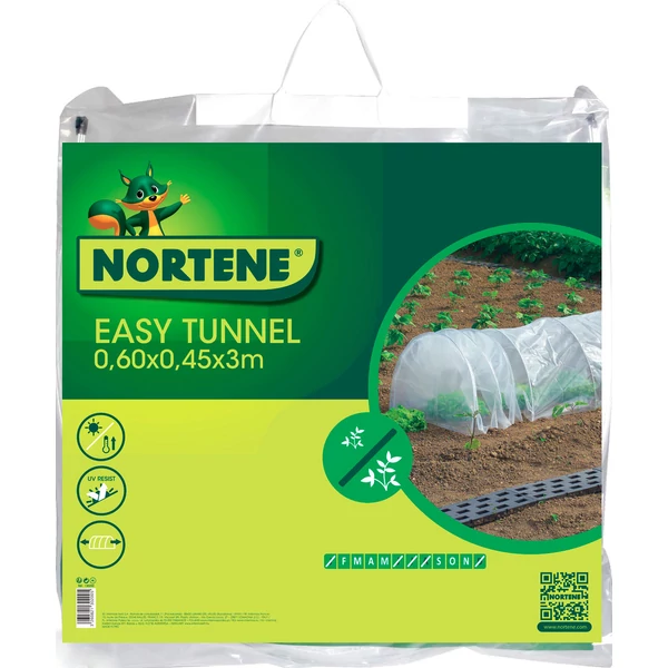 Nortene Easy Tunnel leszúrható, mobil fóliaalagút