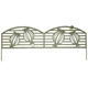 Nortene metal border mini kerítés, festett fém ágyásszegély (40x100 cm) - Puppy, mák