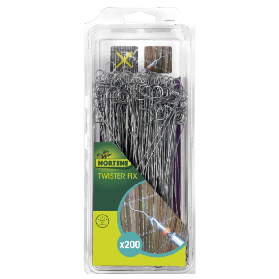Nortene Twister Fix Fém kapocs ( Twister Kit kötözőhőz) (160 mm) 200 db