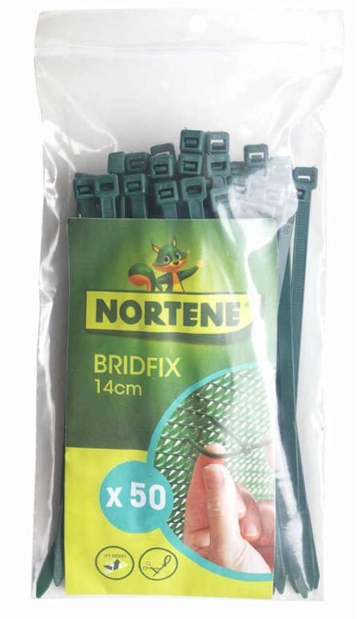 Nortene Bridfix gyorskötöző - 50 db/csomag, 14 cm, Zöld