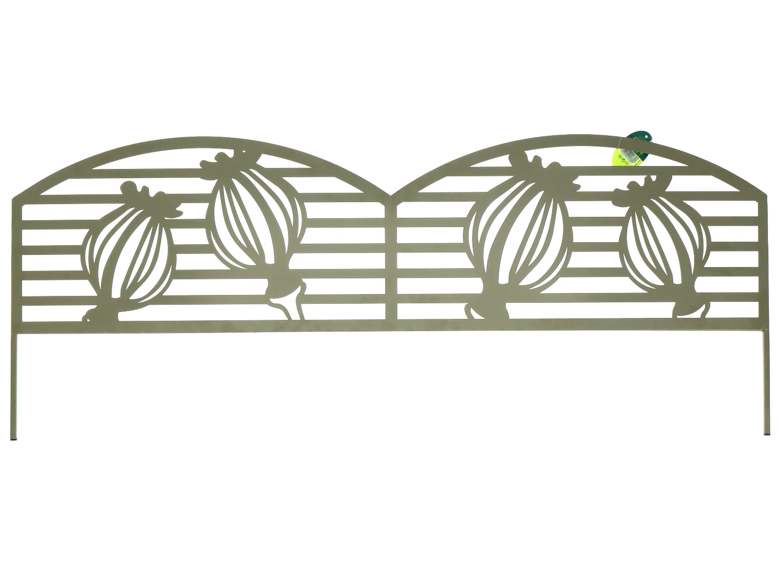 Nortene metal border mini kerítés, festett fém ágyásszegély (40x100 cm) - Puppy, mák