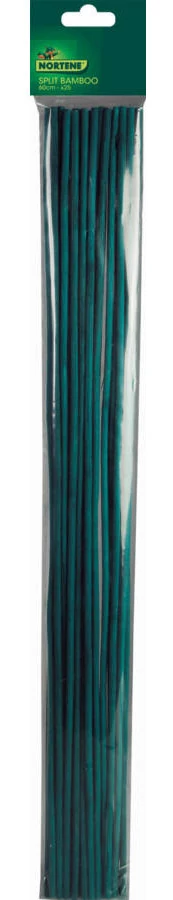 Nortene Split  Bamboo festett bambusz pálcák, 0,4m, Zöld