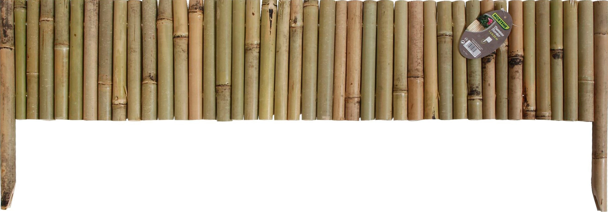 Nortene Bamboo border természetes bambusz ágyásszegély, 1m x 35 cm