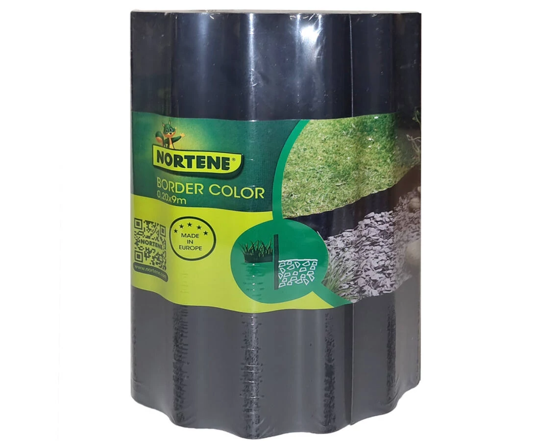 Nortene Border Color gyepszegély 9m x 20 cm, antracit