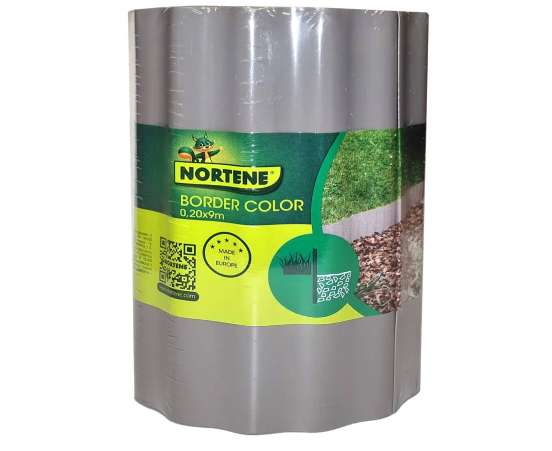 Nortene Border Color gyepszegély 9m x 20 cm, szürkés barna