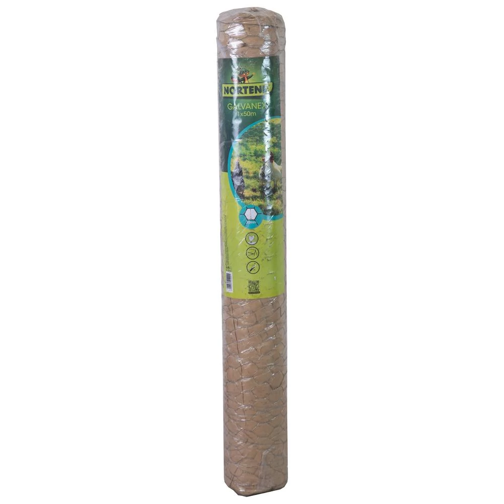 Nortene Galvanex 3x csavart drótháló, 1x50, Ezüst