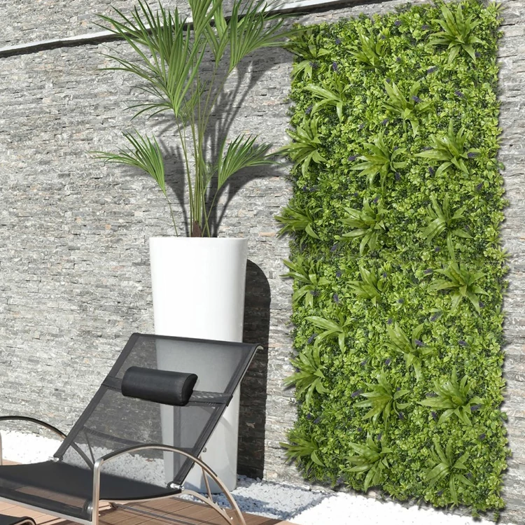 Nortene Vertical Jungle műanyag zöldfal a dzsungel növényeivel (100×100 cm)
